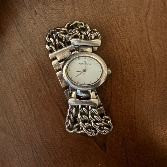 Anne Klein Silver Chain Bracelet Watch - Picture 1 of 3